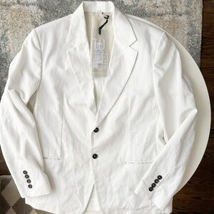 Winnie New York Men’s Cotton Linen Unstructured Blazer Jacket Size 44 New